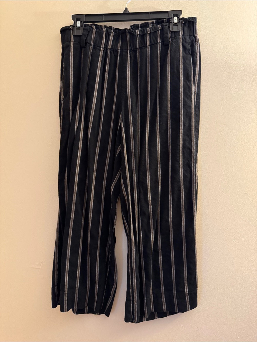 J. JILL Striped Stretch Linen Pants